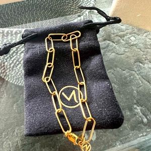 Mejuri gold vermeil link bracelet
